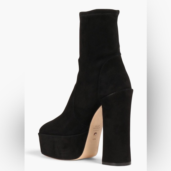 STUART WEITZMAN Skyhigh suede platform ankle boots - Picture 3 of 9